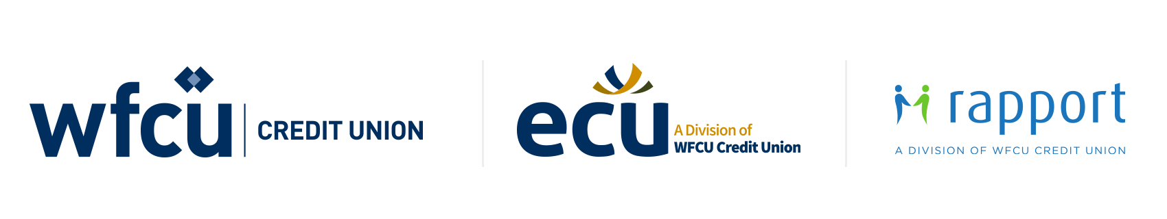 WFCU ECU Rapport Logos